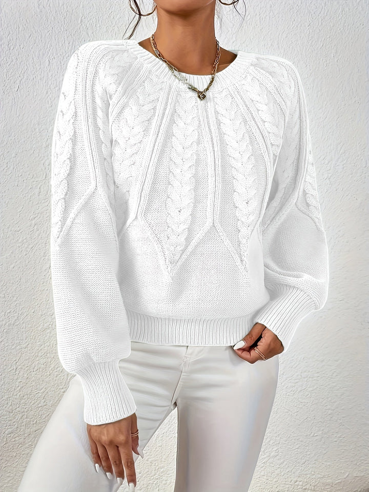 Cassidy | Cable-Knit Round-Neck Jumper
