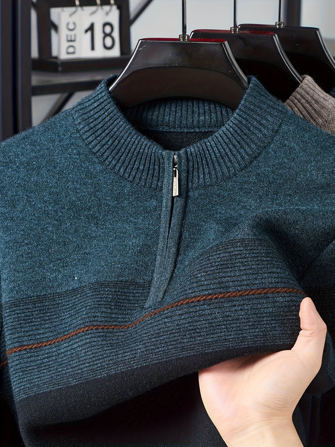 Oscar | Zip-Neck Jumper
