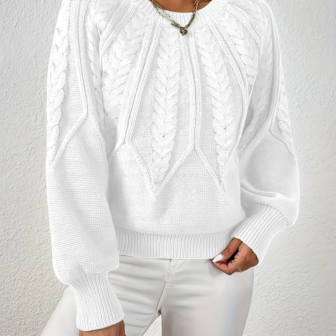 Cassidy | Cable-Knit Round-Neck Jumper