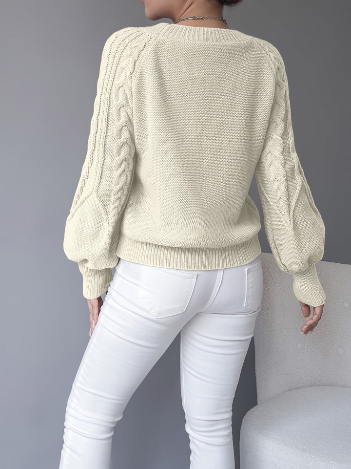 Elsie | Cable-Knit Textured Jumper
