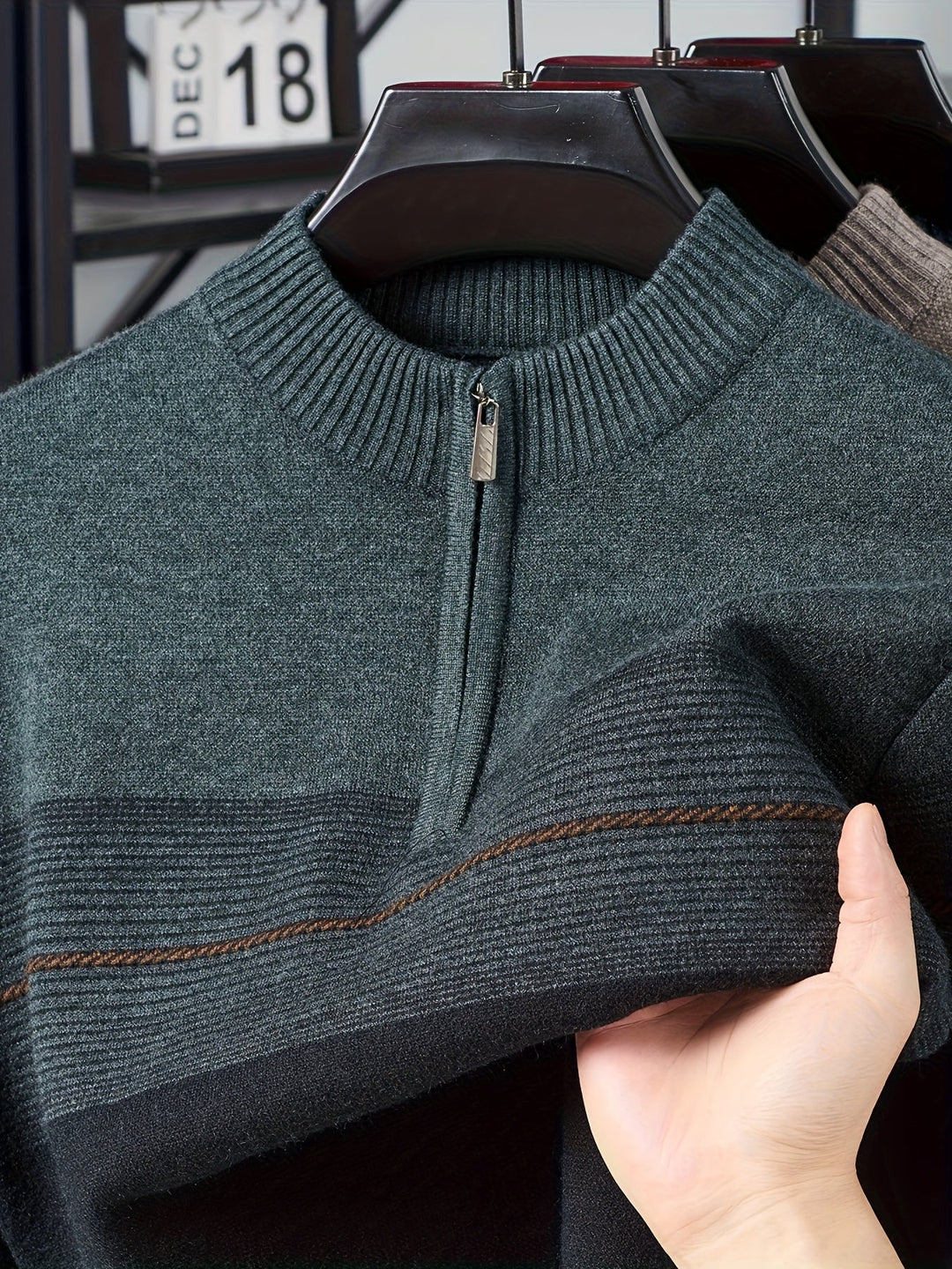 Oscar | Zip-Neck Jumper