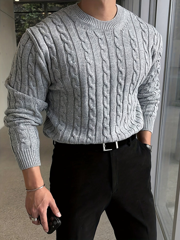 Preston | Twisted Cable Pullover Jumper