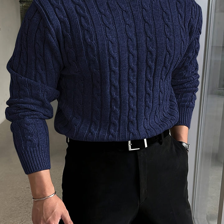 Jonas | Cable Knit Crew Neck Jumper