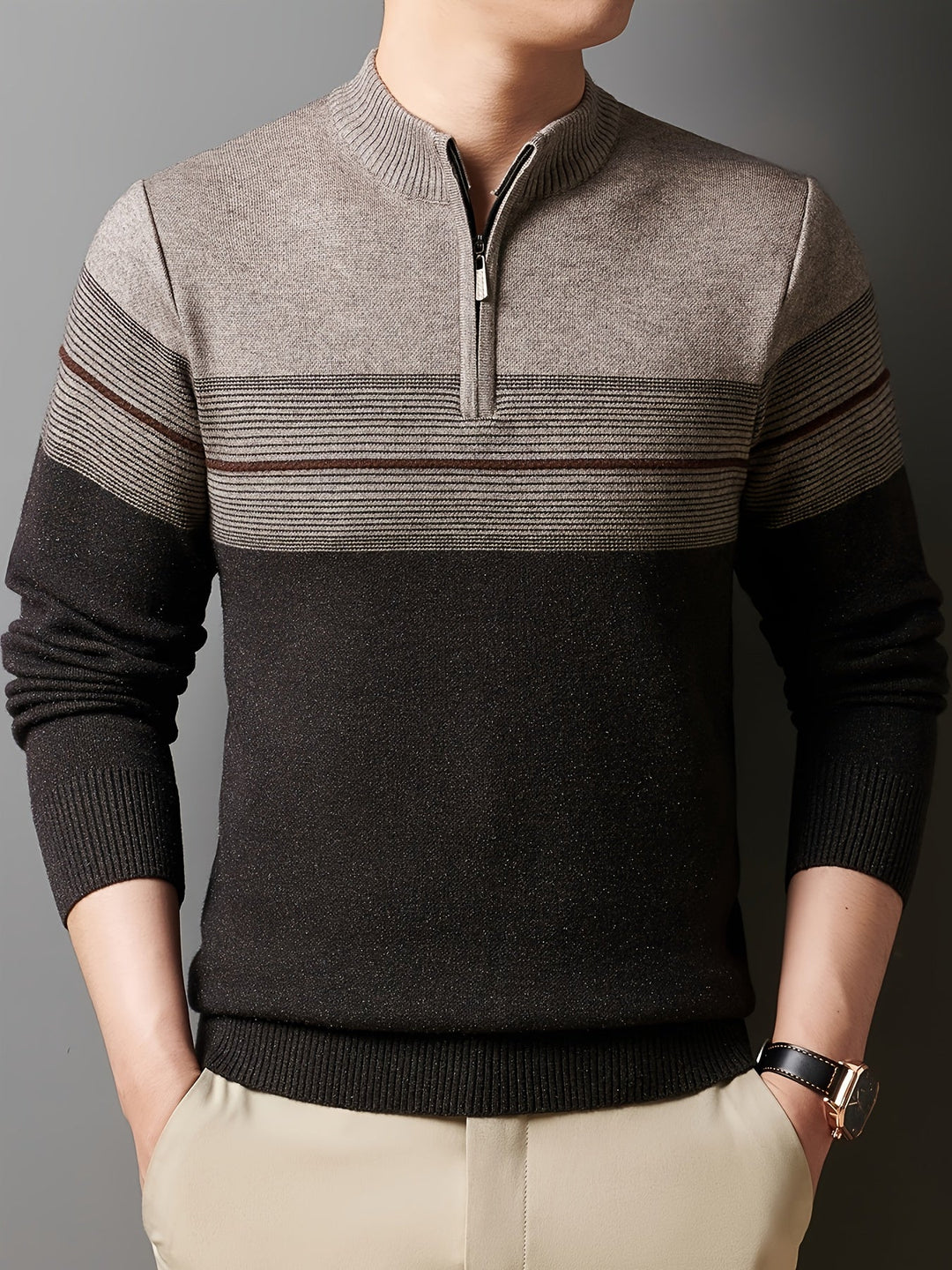 Lucas | Quarter-Zip Knit Jumper
