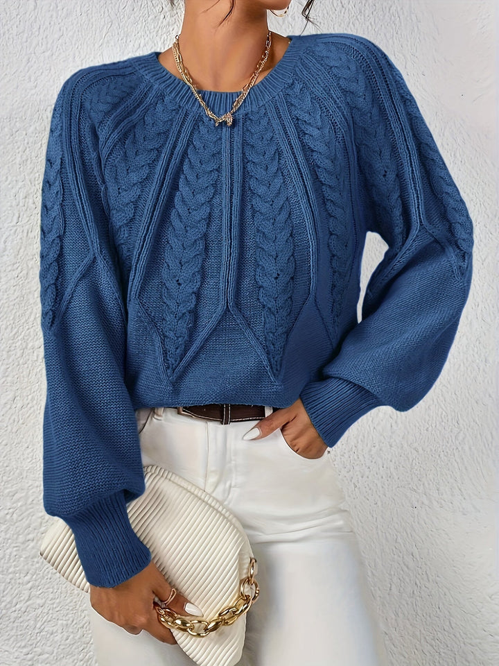 Cassidy | Cable-Knit Round-Neck Jumper