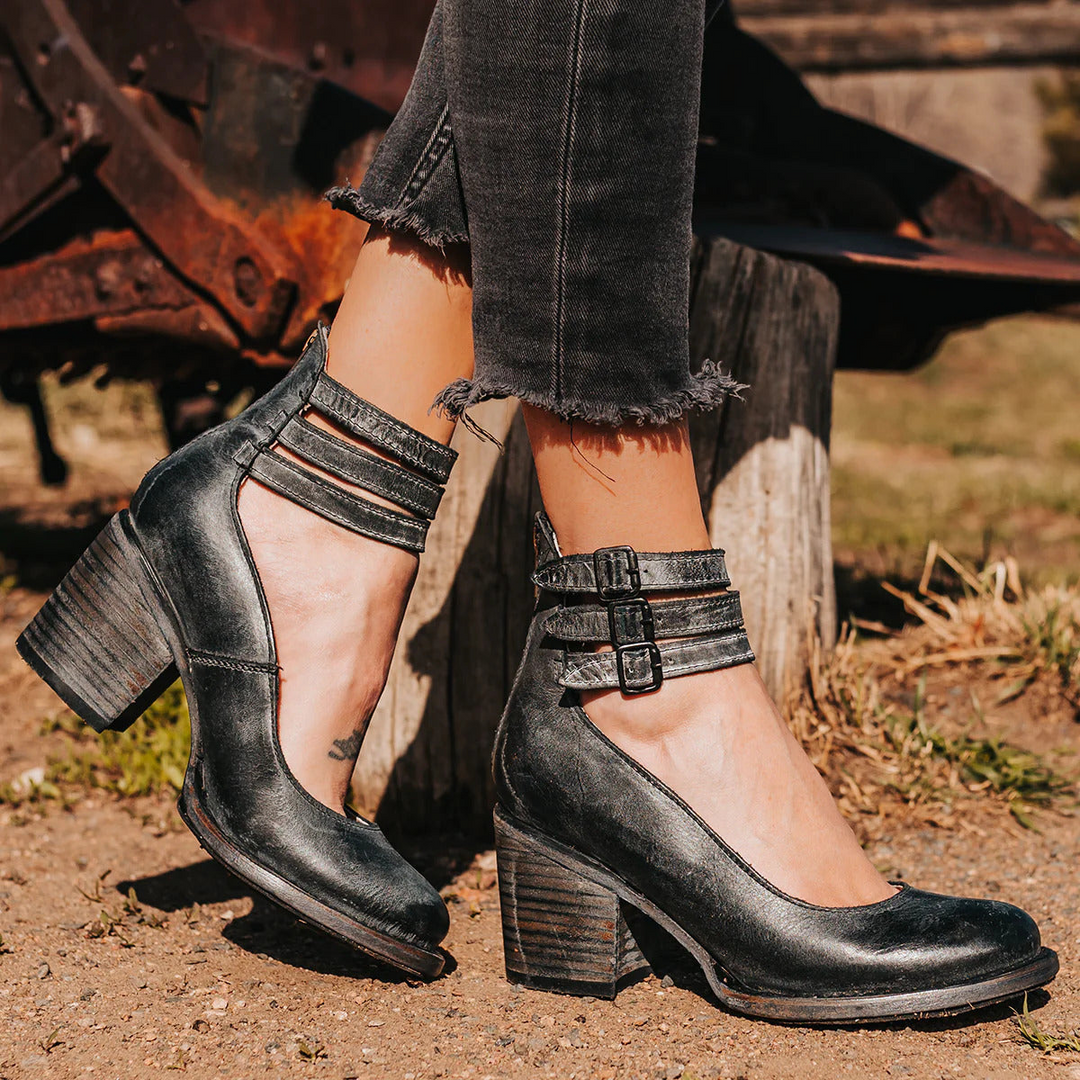 Margaret | Comfortable Classic Strap Heels