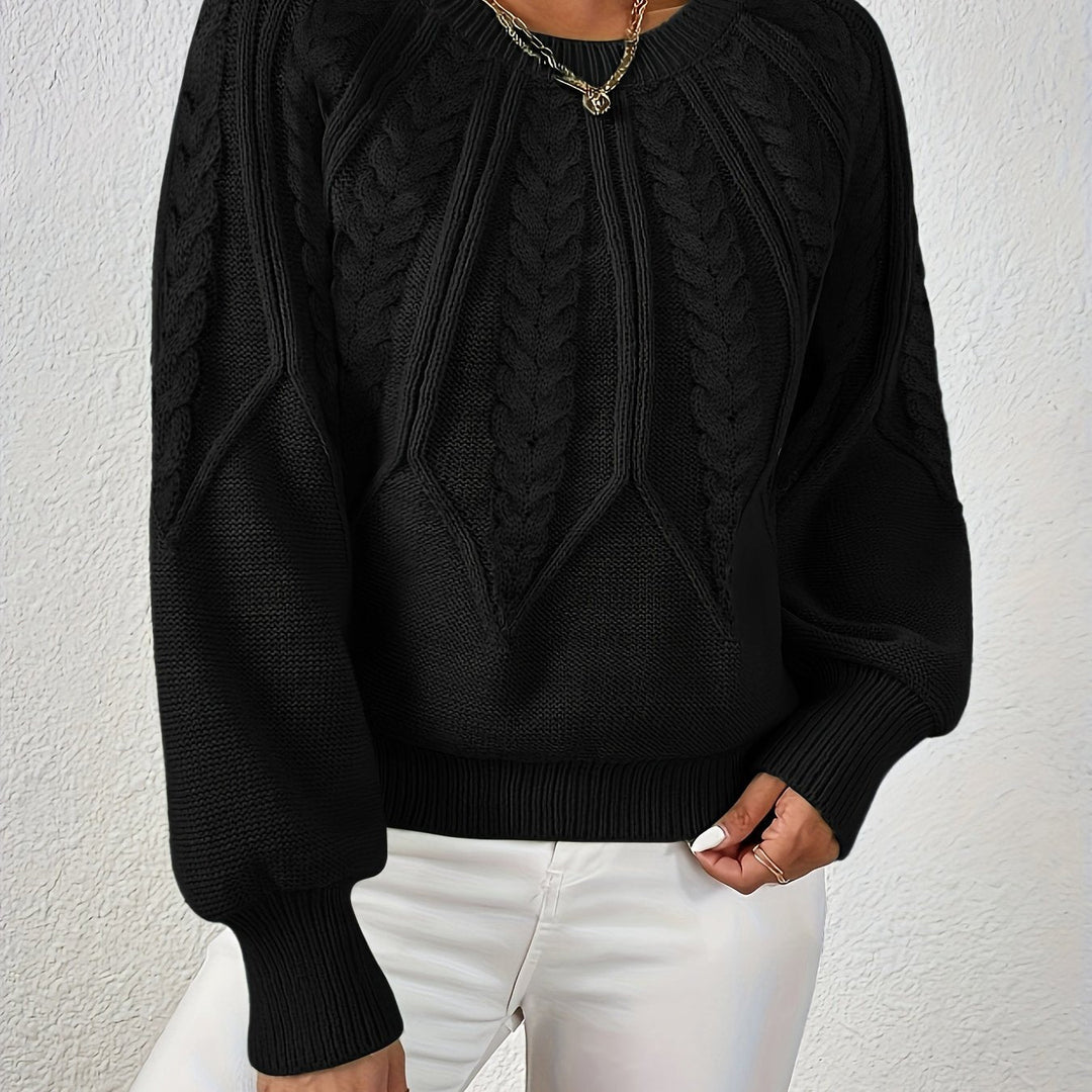 Cassidy | Cable-Knit Round-Neck Jumper