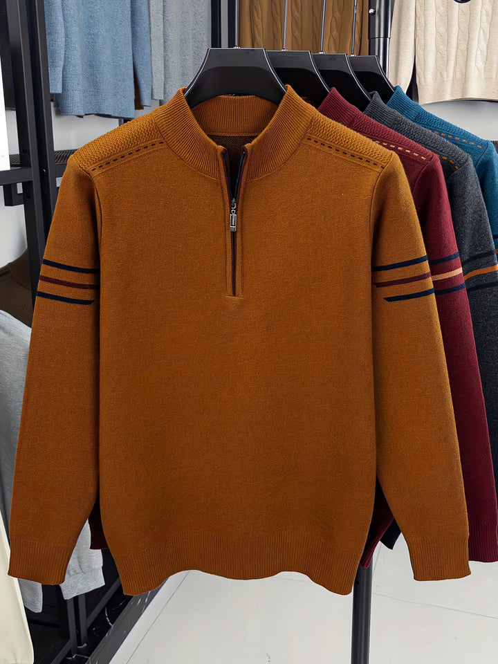 Nathan | Half-Zip Mock Neck Jumper