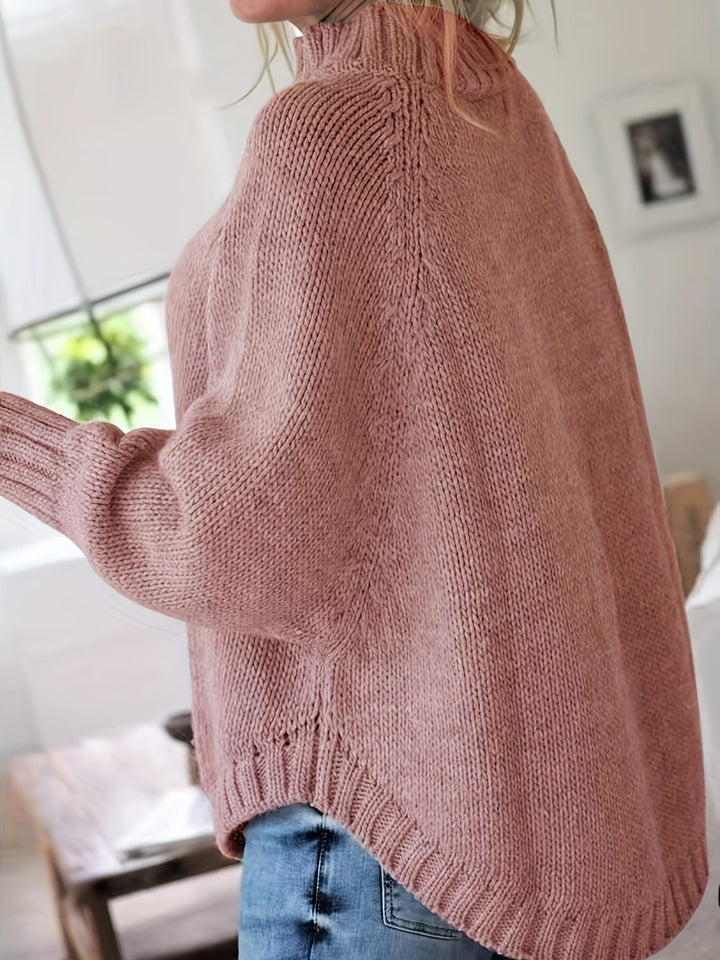 Gwendolyn | Cable-Knit High-Neck Jumper