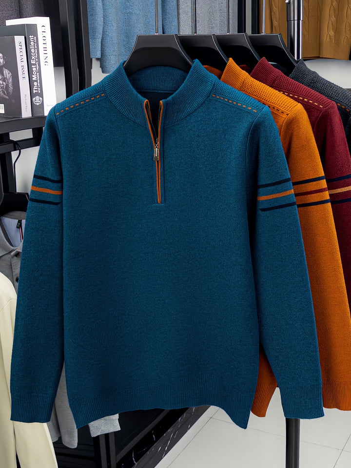 Nathan | Half-Zip Mock Neck Jumper
