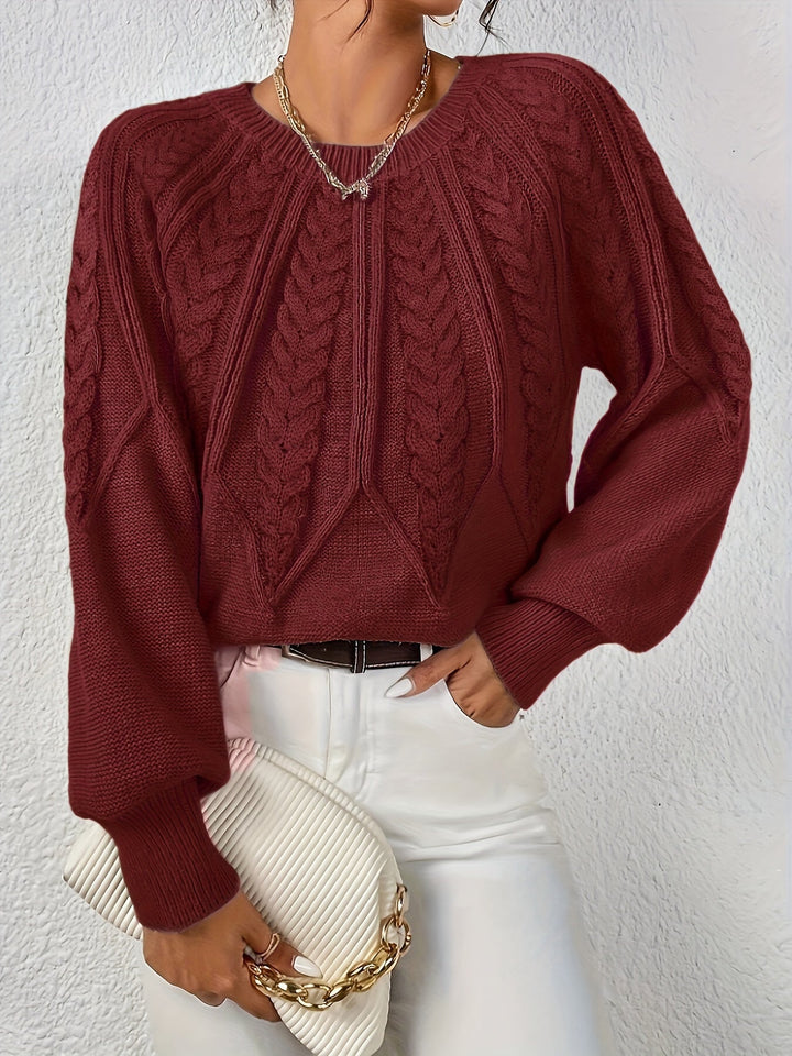 Cassidy | Cable-Knit Round-Neck Jumper