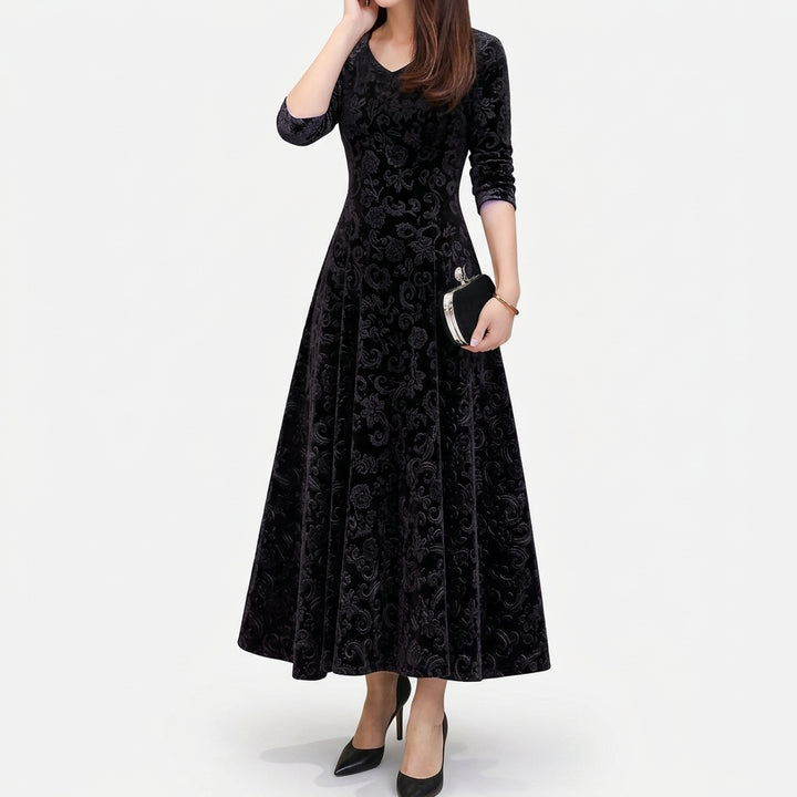 Arabella | Floral A-Line Midi Dress