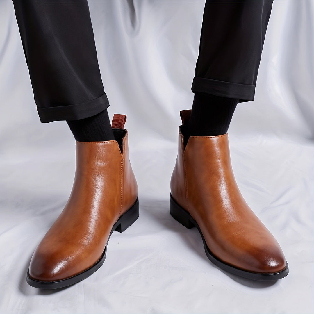 Ashford | Refined Pointed-Toe Chelsea Boots