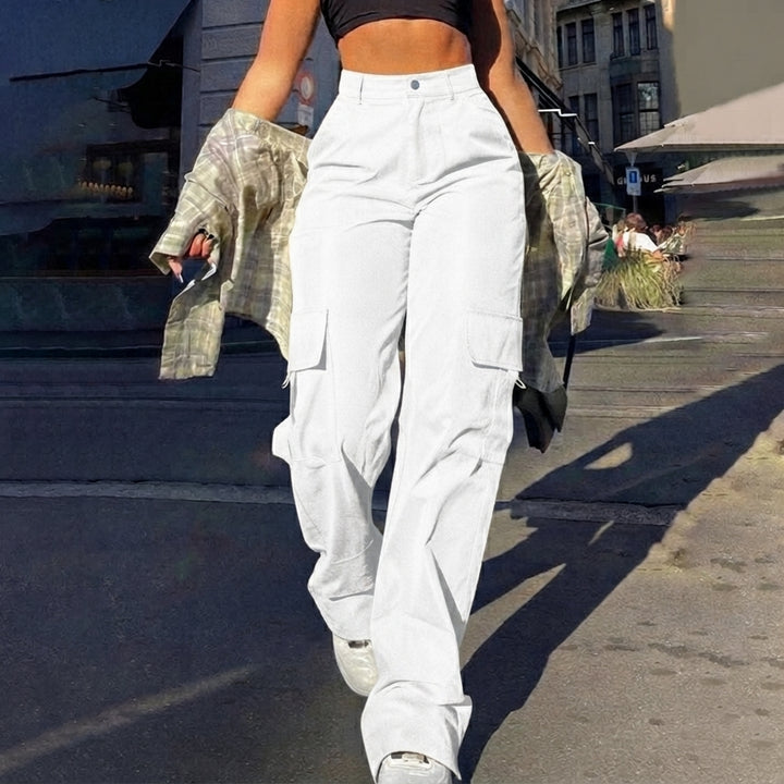 Bonnie | High-Waisted Wide-Leg Cargo Trousers
