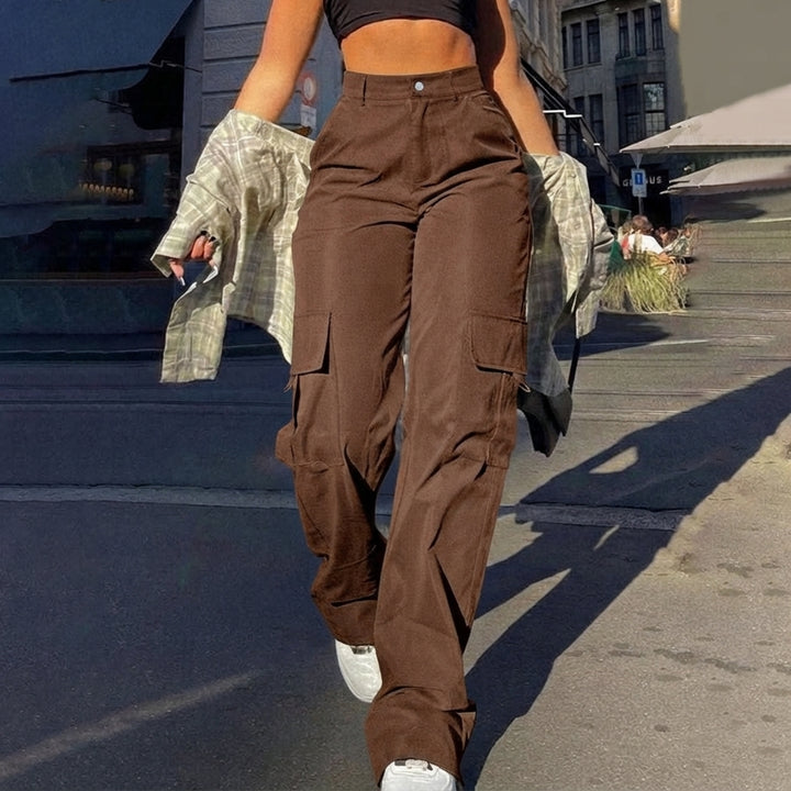 Bonnie | High-Waisted Wide-Leg Cargo Trousers