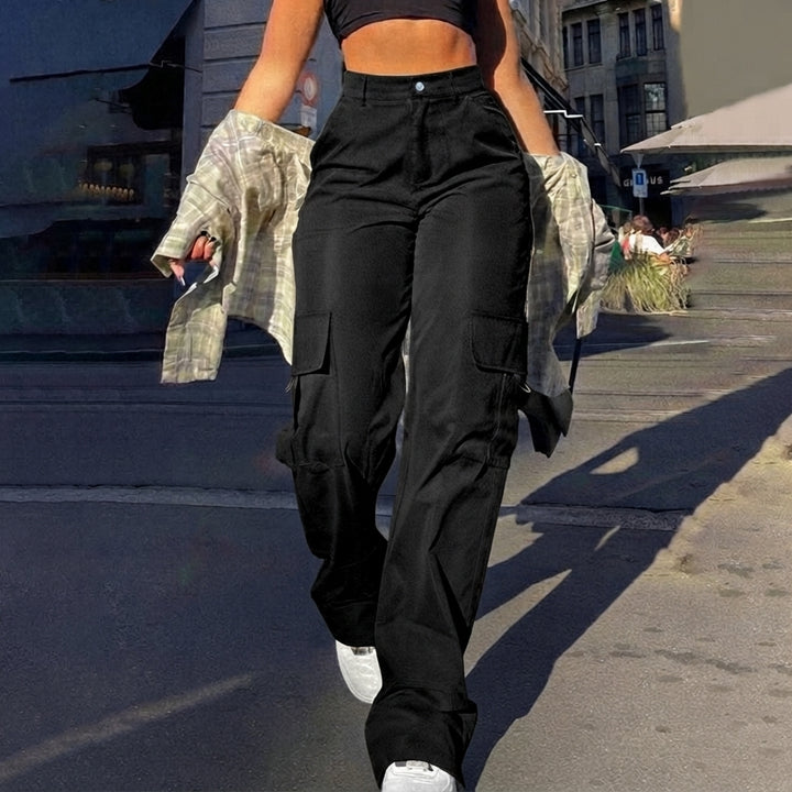 Bonnie | High-Waisted Wide-Leg Cargo Trousers