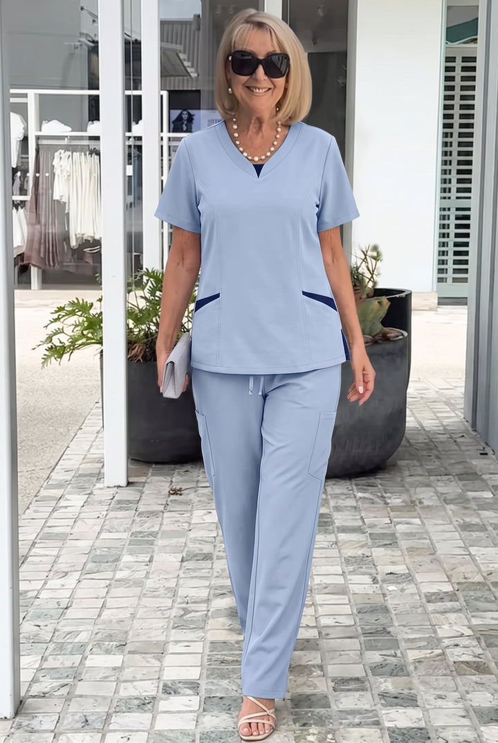 Caroline | Elegant Wide Sleeve and Trouser Set