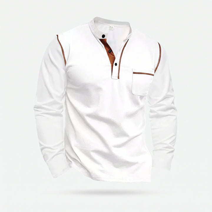Conrad | Textured Half-Button Pullover