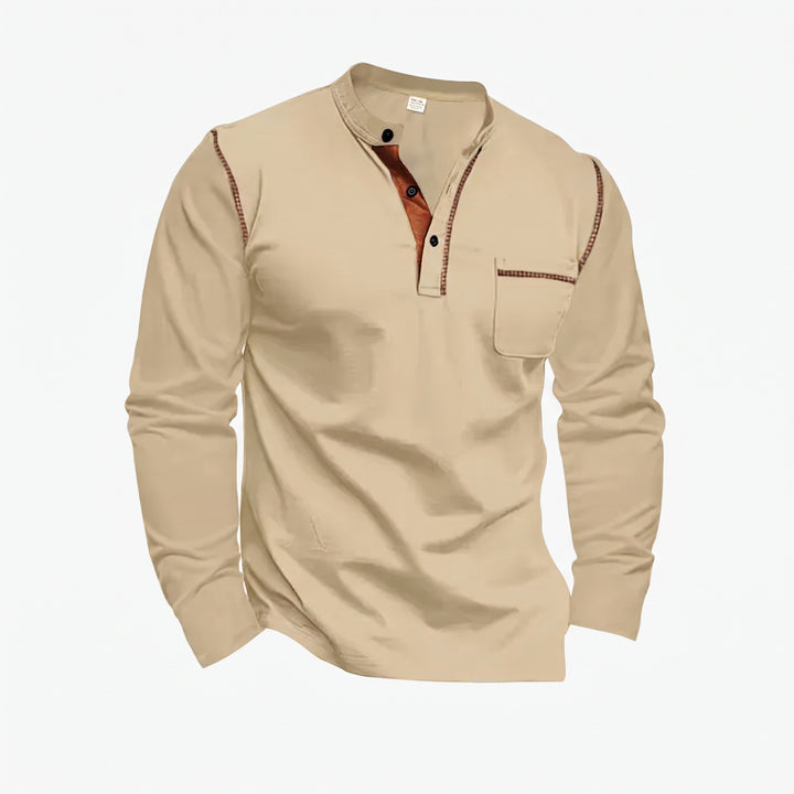 Conrad | Textured Half-Button Pullover