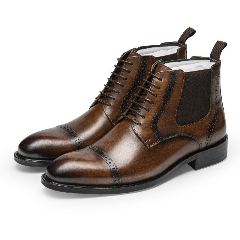 Everly | Refined Cap-Toe Ankle Boots