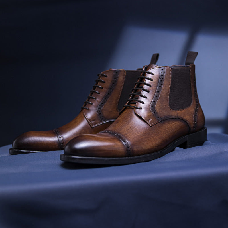 Everly | Refined Cap-Toe Ankle Boots