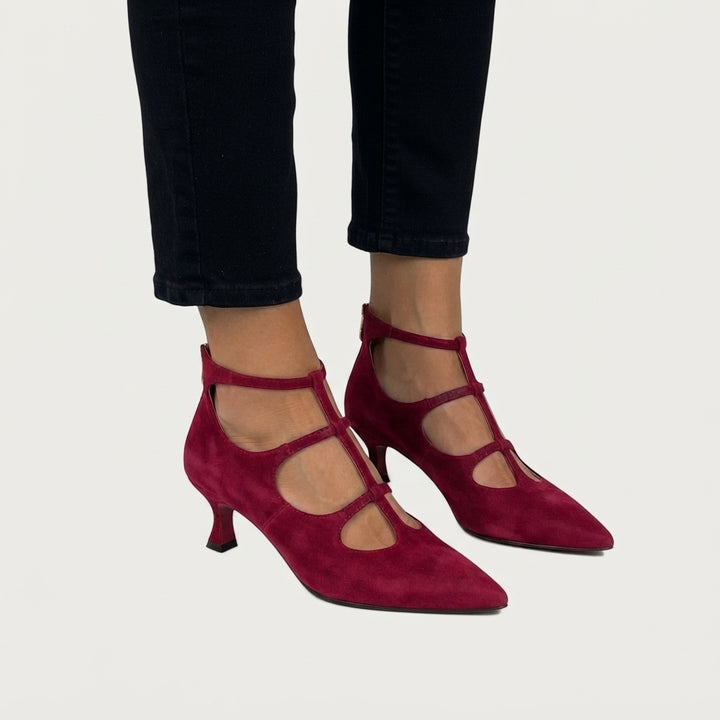 Faith | Elegant Lace Up Pointed Heels