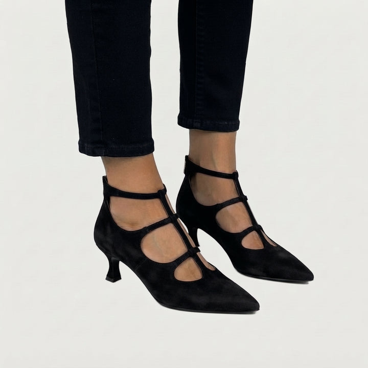 Faith | Elegant Lace Up Pointed Heels