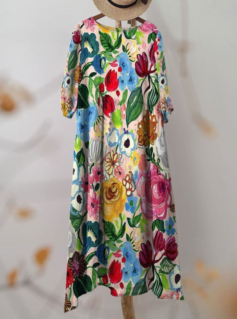 Marigold | Vibrant Floral Dress
