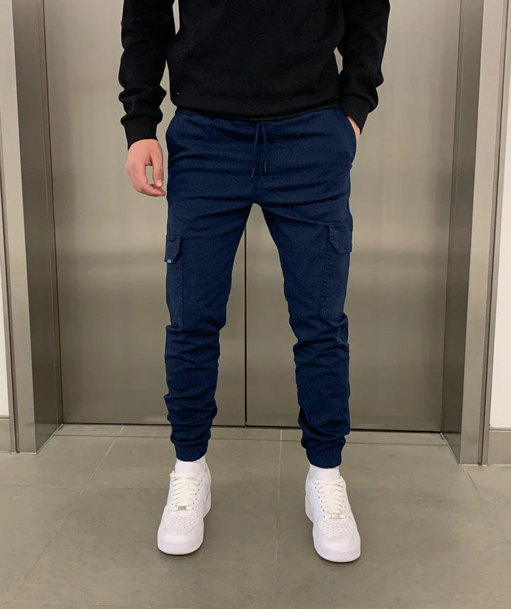 Marcus | Sleek Tie-Waist Cargo Trousers