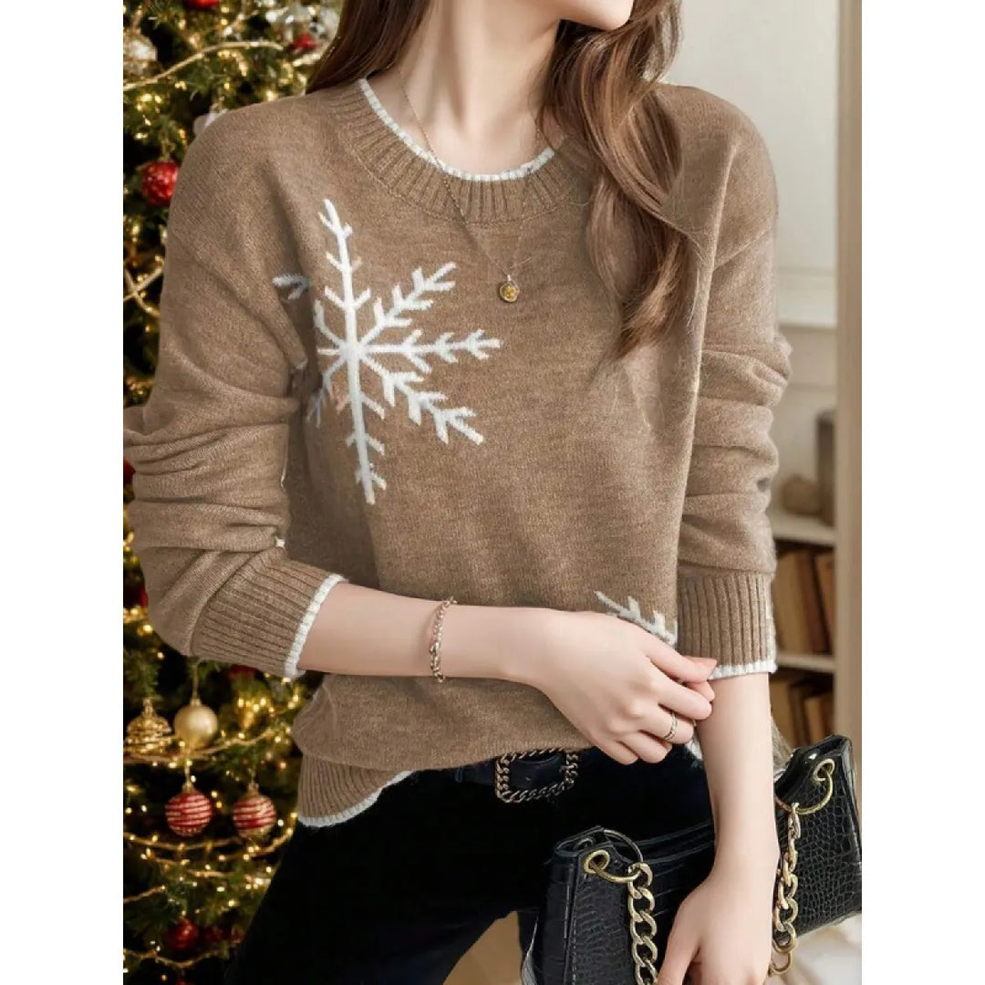 Holly | Snowflake Crewneck Jumper
