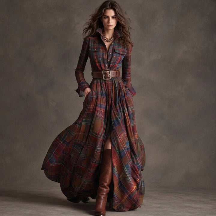 Lauren | Classic Belted Button-Up Shirt Dress