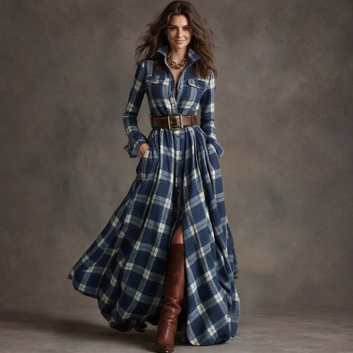 Lauren | Classic Belted Button-Up Shirt Dress