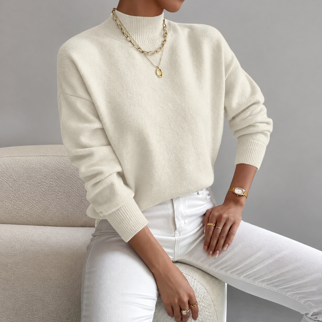 Lorelei | Refined Mock Neck Jumper