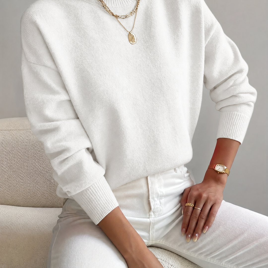 Lorelei | Refined Mock Neck Jumper