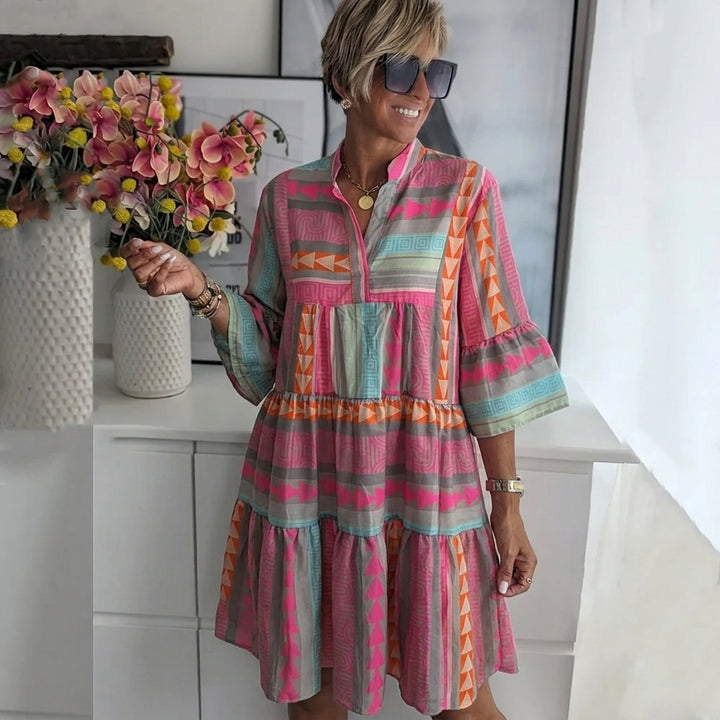 Mariah | Elegant Boho Wide Sleeve Dress
