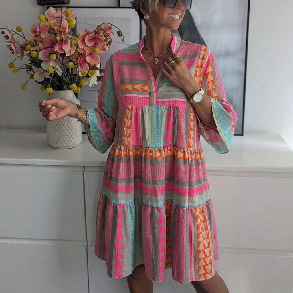 Mariah | Elegant Boho Wide Sleeve Dress