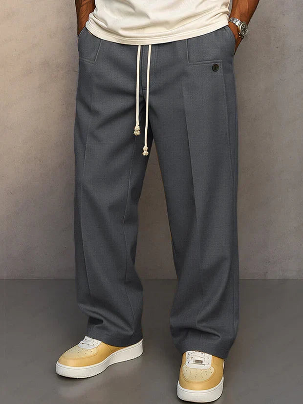 Adrian | Classic Adjustable Drawstring Trousers