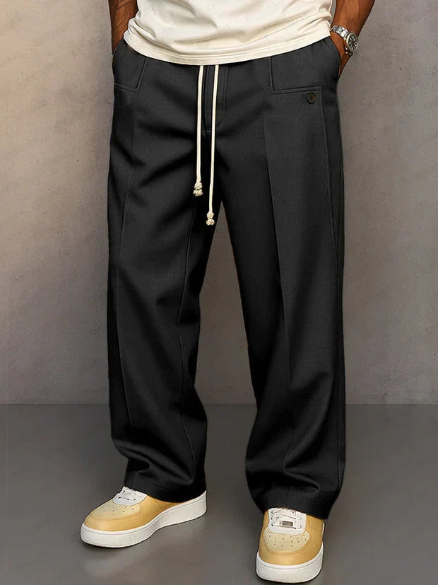Adrian | Classic Adjustable Drawstring Trousers