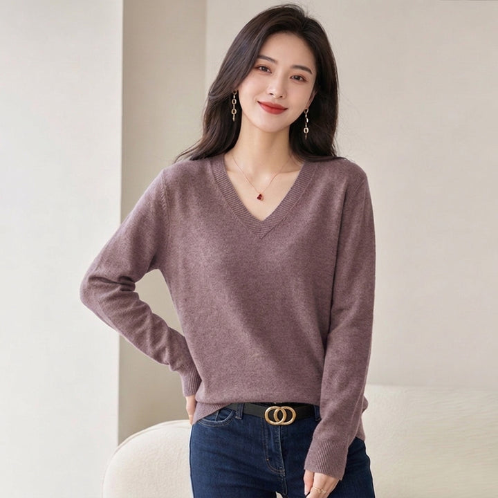 Selene | Soft V-Neck Jumper