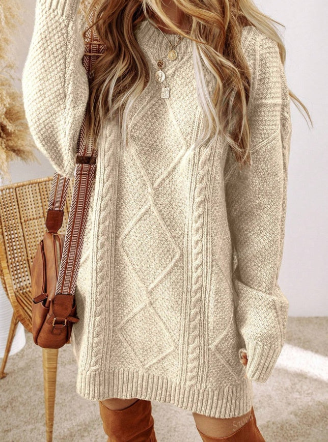 Tabitha | Cable-Knit Jumper Dress