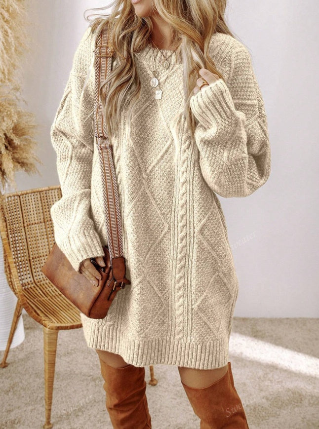 Tabitha | Cable-Knit Jumper Dress