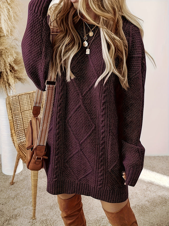 Tabitha | Cable-Knit Jumper Dress