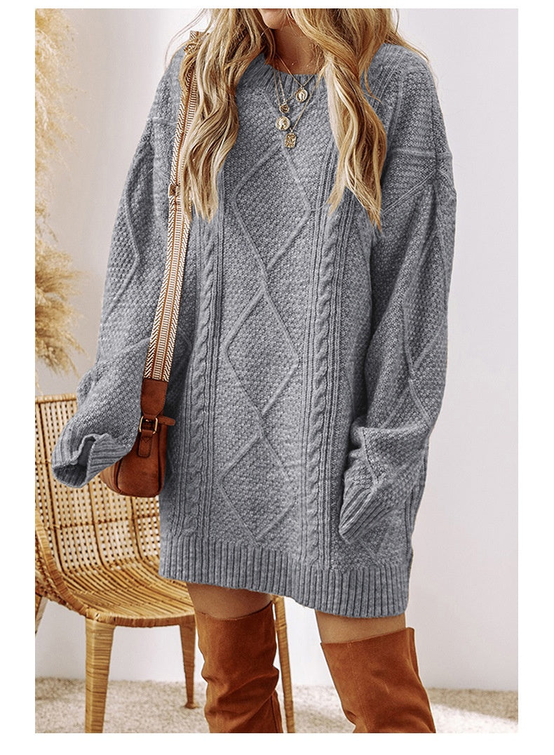 Tabitha | Cable-Knit Jumper Dress