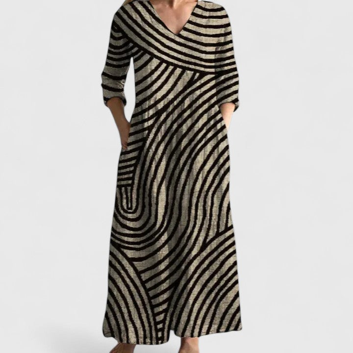Vanessa | Comfortable Geometric Style Dress