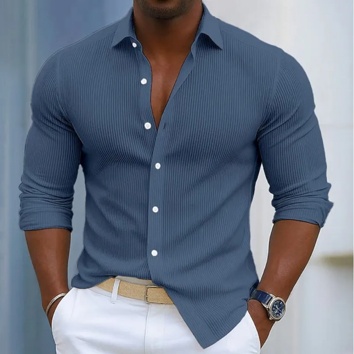 Vincent | Textured Long-Sleeve Shirt