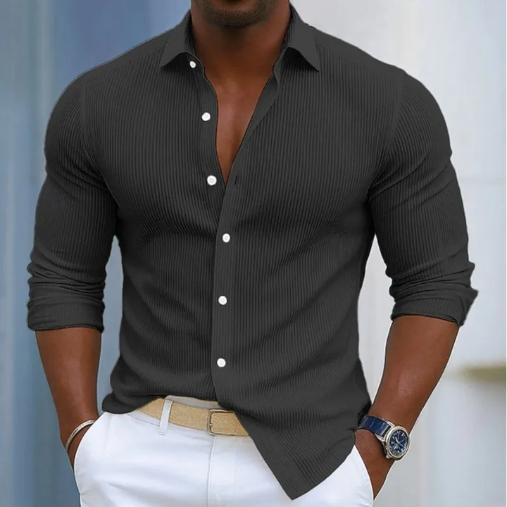 Vincent | Textured Long-Sleeve Shirt