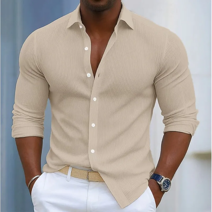 Vincent | Textured Long-Sleeve Shirt