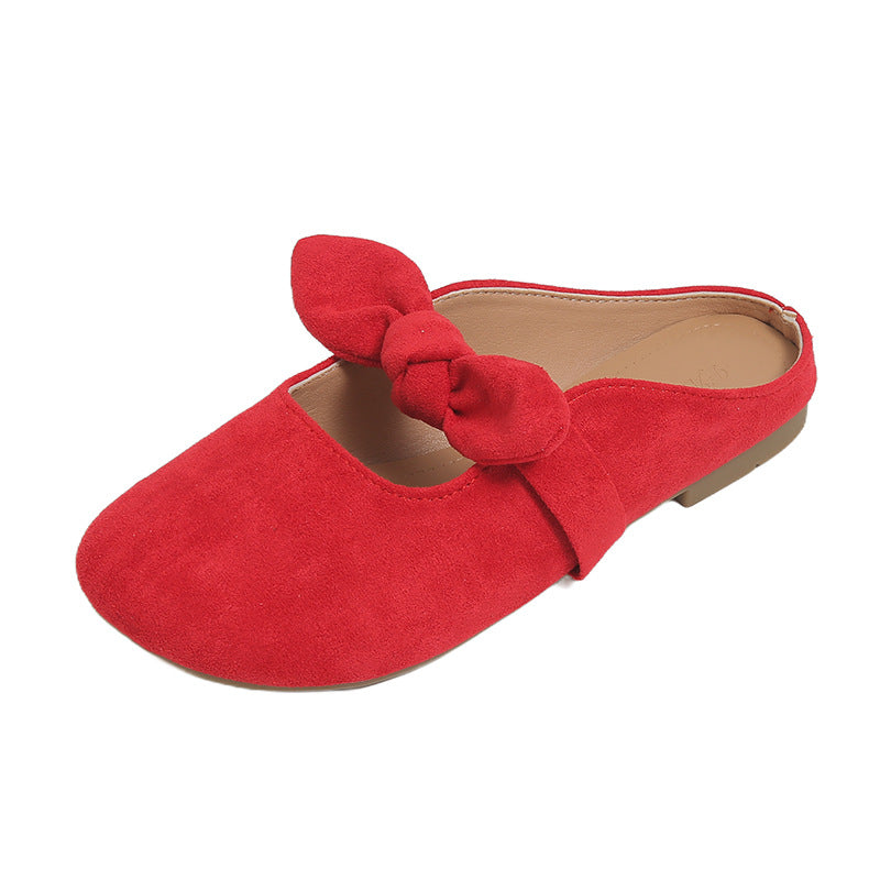Whitney | Soft Bow Slip-On Mules