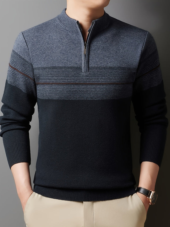 Lucas | Quarter-Zip Knit Jumper