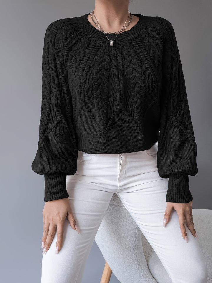 Elsie | Cable-Knit Textured Jumper